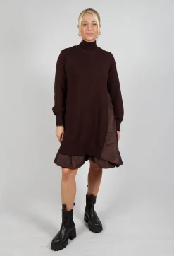 Mei Meij Dresses^Panelled Sweater Dress in Java