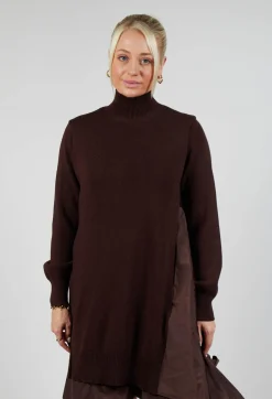 Mei Meij Dresses^Panelled Sweater Dress in Java