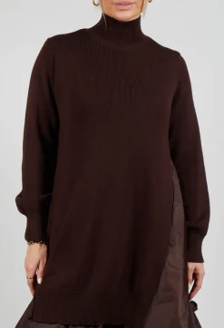 Mei Meij Dresses^Panelled Sweater Dress in Java