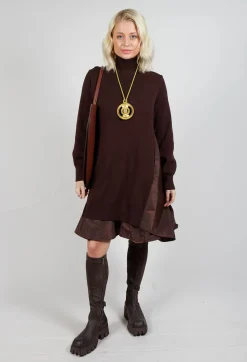 Mei Meij Dresses^Panelled Sweater Dress in Java