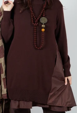 Mei Meij Dresses^Panelled Sweater Dress in Java