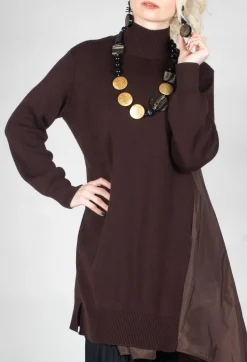 Mei Meij Dresses^Panelled Sweater Dress in Java