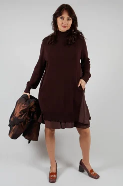 Mei Meij Dresses^Panelled Sweater Dress in Java