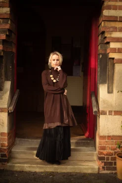 Mei Meij Dresses^Panelled Sweater Dress in Java