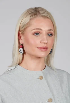 Alice Visin Earrings^Paper Mache Earring in Red/Colour Mix