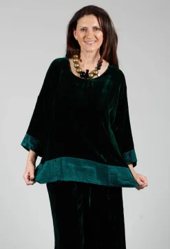 Bianco Levrin Tops^Paris Oriana Shirt in Bottle Green