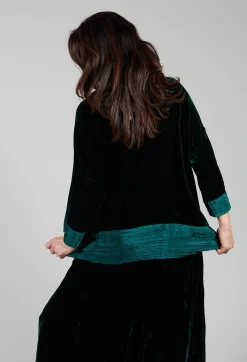 Bianco Levrin Tops^Paris Oriana Shirt in Bottle Green