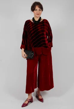 Bianco Levrin Tops^Paris Shirt in Bordeaux and Red