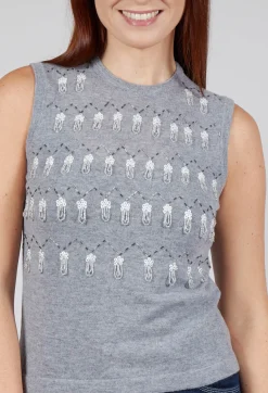 Beatrice B Tops^Parks Sleeveless Top in Grey