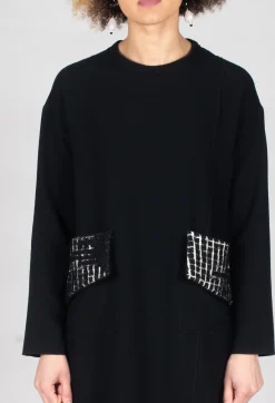 Bread and Butter Dresses^Patch Pocket Dress in Black