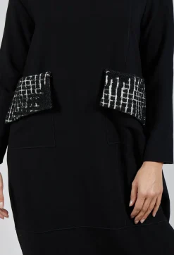 Bread and Butter Dresses^Patch Pocket Dress in Black