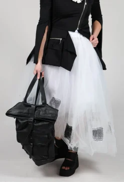 Bread and Butter Skirts^Patch Print Tulle Skirt in White