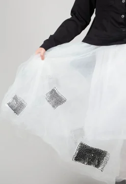 Bread and Butter Skirts^Patch Print Tulle Skirt in White