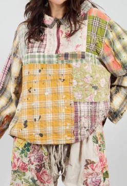 Magnolia Pearl Tops^Patchwork Asher Pullover in Madras Rainbow