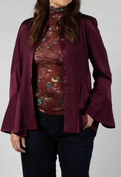High Shirts & Blouses^Patiently Shirt in Burgundy