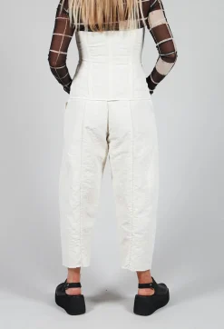 Masnada Trousers^Pattern Trousers in Chalk