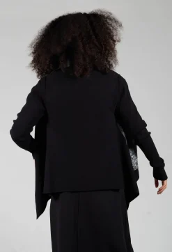 Sarah Pacini Knitwear|Cardigans^Patterned Cardigan in black