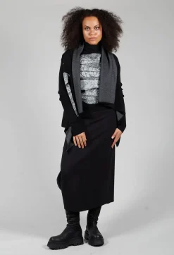 Sarah Pacini Knitwear|Cardigans^Patterned Cardigan in black