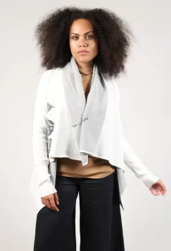 Sarah Pacini Knitwear|Cardigans^Patterned Cardigan in Grey