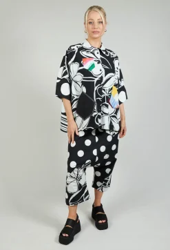 Bize Shirts & Blouses^Patterned Shirt in Original Black