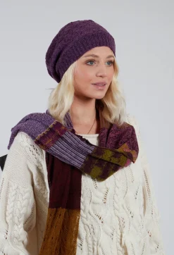 Butapana Hats^Patterned Wool Hat in Iris