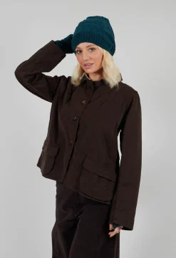 Butapana Hats^Patterned Wool Hat in Turquoise