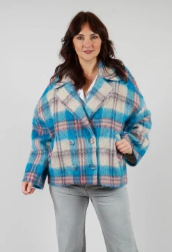 Sfizio Coats^Pea Coat in Bright Cobalt