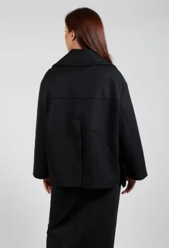 Mei Meij Coats^Pea Coat in Nero