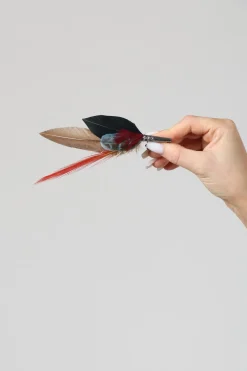 My Bob Brooches^Pencil Brooch in Red and Brown