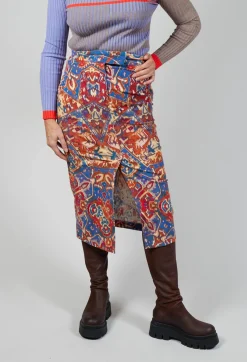 Sfizio Skirts^Pencil Skirt in Carpet Print