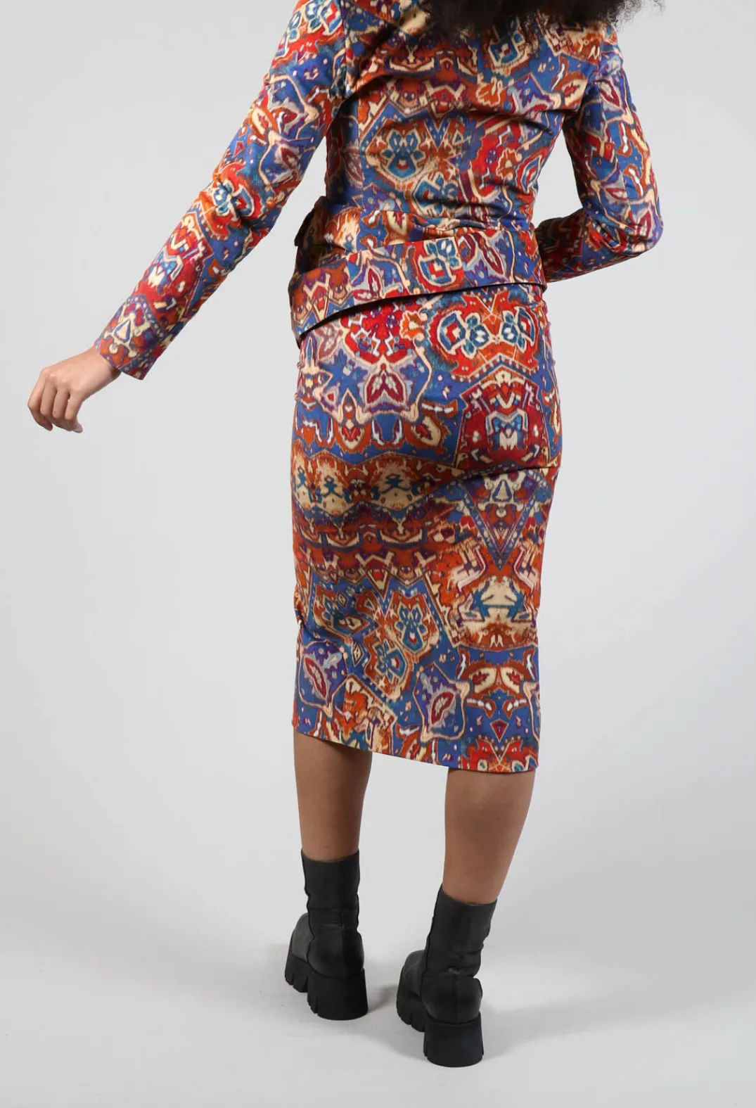 Sfizio Skirts^Pencil Skirt in Carpet Print