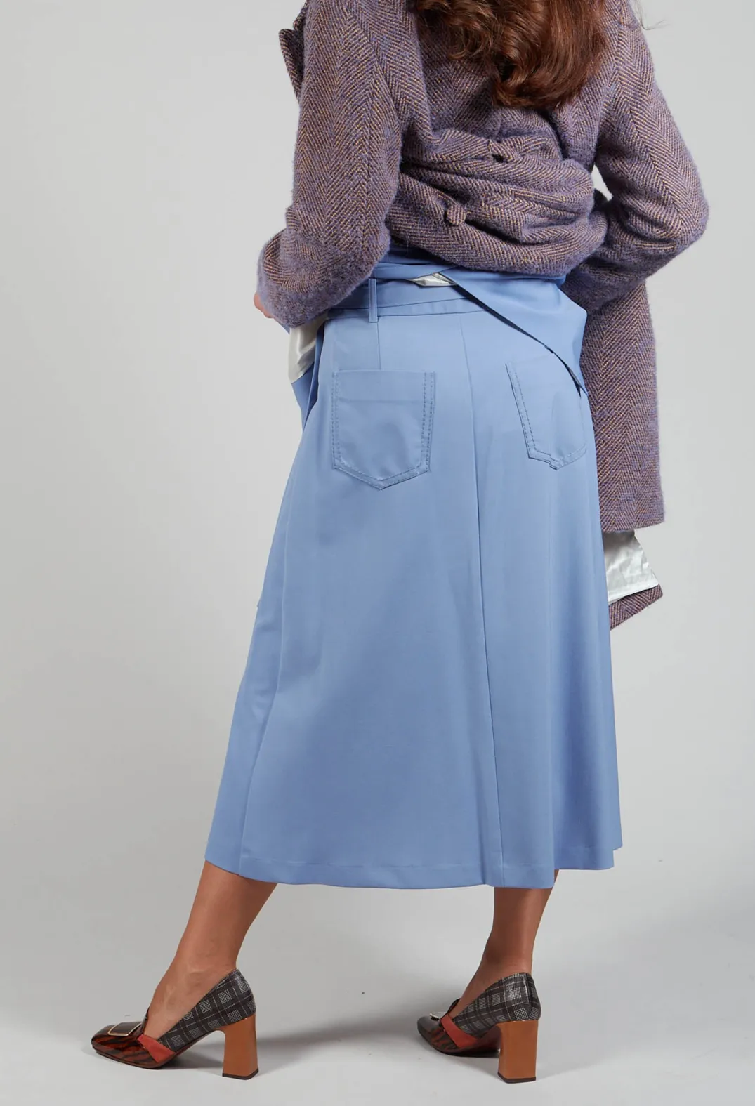 Beatrice B Skirts^Pencil Skirt in Hokusai Blue