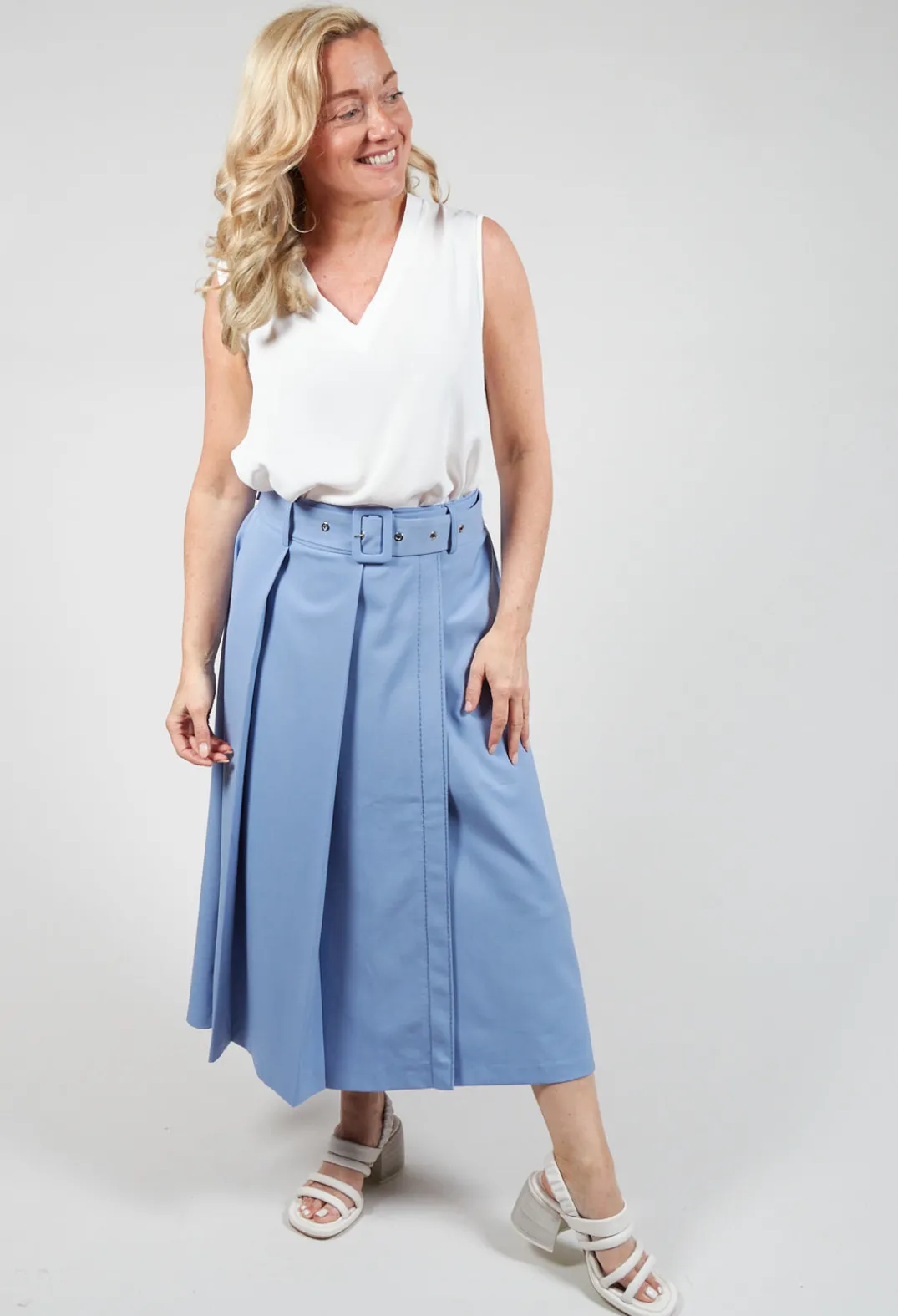 Beatrice B Skirts^Pencil Skirt in Hokusai Blue
