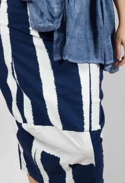 Rundholz Black Label Skirts^Pencil Skirt in Navy Print