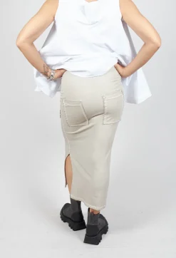 Pluslavie Skirts^Pencil Skirt with Multiple Pockets in Griege