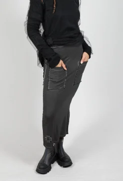 Pluslavie Skirts^Pencil Skirt with Multiple Pockets in Asphalt