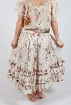 Magnolia Pearl Skirts^Penelope Ruffle Skirt in Idealist