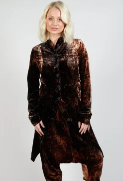 Pal Offner Coats^Penguin Coat in Batiked Caramel
