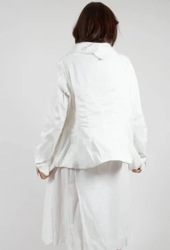 Rundholz Mainline Jackets^Peplum Hem Jacket in Starwhite