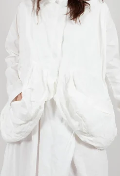 Rundholz Mainline Jackets^Peplum Hem Jacket in Starwhite