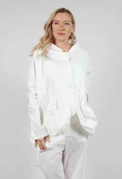 Rundholz Mainline Jackets^Peplum Hem Jacket in Starwhite