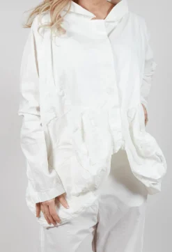 Rundholz Mainline Jackets^Peplum Hem Jacket in Starwhite