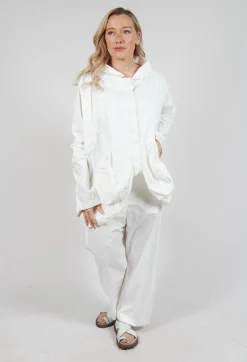 Rundholz Mainline Jackets^Peplum Hem Jacket in Starwhite