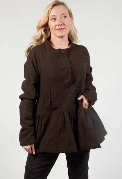 Rundholz Mainline Jackets^Peplum Style Jacket in Kaffee Check