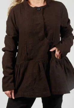 Rundholz Mainline Jackets^Peplum Style Jacket in Kaffee Check