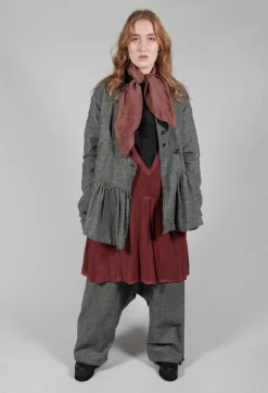 Rundholz Mainline Jackets^Peplum Style Jacket in Latte Check
