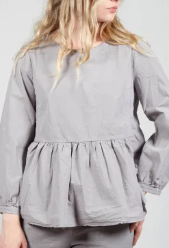 Aequamente Shirts & Blouses^Peplum Style Shirt in Taupe