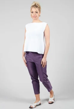 Sarah Pacini Jumpers^Peplum Sweater Vest in White