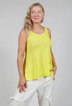 Rundholz Mainline Tops^Peplum Vest in Lilly Cloud