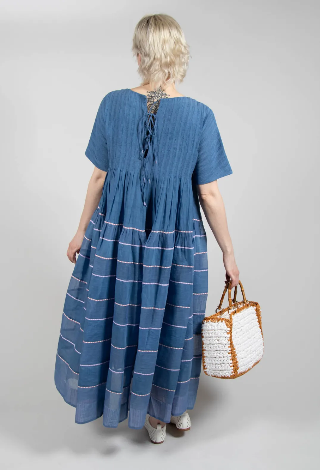 Eka Dresses^Percy Dress in Cerulean Blue